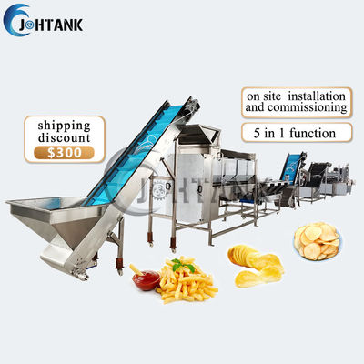 Lini Produksi Keripik Kentang 380V 50HZ SUS304