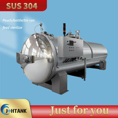 Mesin Sterilizer Retort Makanan Untuk Kantong Kaca Jar Kaleng Saus