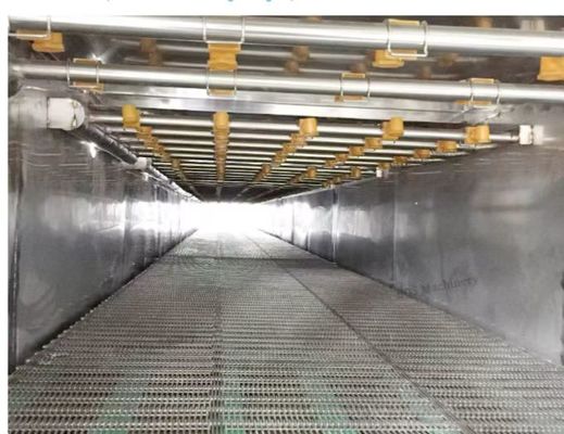 Jalur Pasteurisasi Terowongan Botol Kaca Kaleng Acar Minuman Sterilizer Jalur Sterilisasi Makanan Suhu Rendah