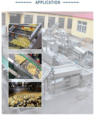 Lini Produksi Keripik Kentang 500kg / H, Mesin Pembuat Keripik Kentang Untuk Usaha Kecil