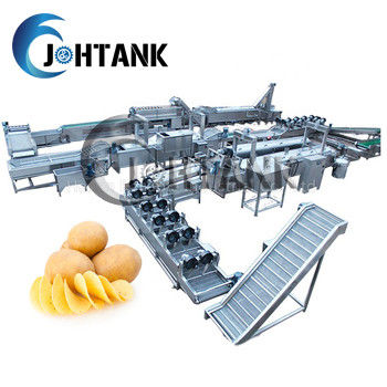 380kW Mesin Pembuat Keripik Kentang Otomatis Penuh
