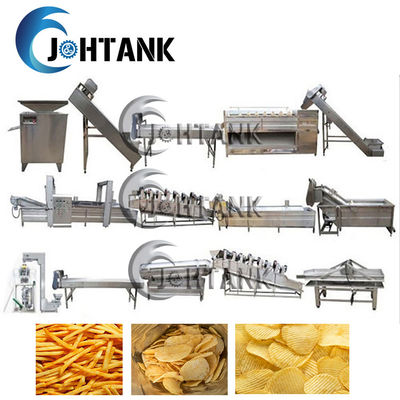 100kg / H Lini Produksi Keripik Kentang Stainless Steel 304