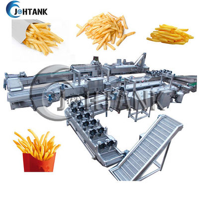 Lini Produksi Makanan Ringan Mesin Pembuat Keripik Kentang Industri Komersial