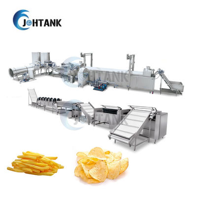 Lini Produksi Keripik Kentang 50kg / H, Mesin Pembuat Keripik Pisang Sepenuhnya Otomatis