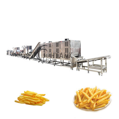 Mesin Pembuat Wafer Kentang Otomatis CE 1000kg / H