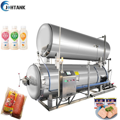 Dual Layer Sterilizer Water Immersion Retort Autoclave Machine untuk Makanan Paket Vakum