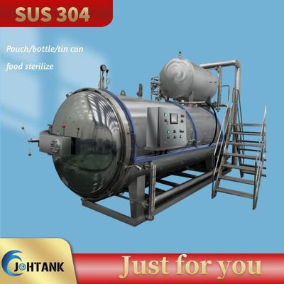 Mesin Sterilizer Retort Makanan Untuk Kantong Kaca Jar Kaleng Saus