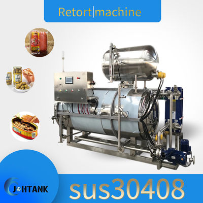 Mesin Sterilisasi Makanan Substrat Jamur Industri 304 Stainless Steel