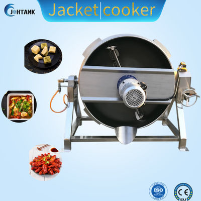 100 Galon Steam Electric Steam Jacketed Cooker Dengan Agitator