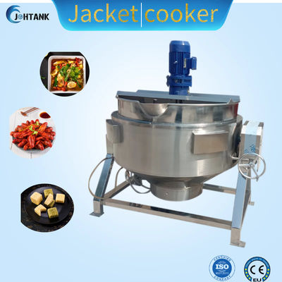 Ketel Berjaket Uap Listrik 2000L, Mixer Ketel Tim Miring