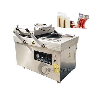 Mesin Penyegel Vakum Ruang Ganda Industri Makanan Daging Vaccum Packing Sealing