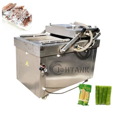Makanan Laut Daging Asin Ikan Kering Daging Babi Nasi Daging Sapi Double Chamber Vacuum Packer