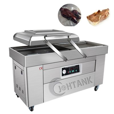 Wadah Makanan Plastik Double Chamber Vacuum Packing Machine