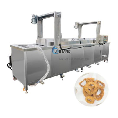 Cincin Bawang Otomatis Mesin Penggorengan Berkelanjutan 200Kg / H