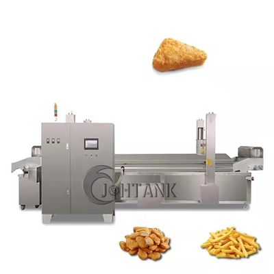 CE Double Belts Automatic Continuous Frying Machine