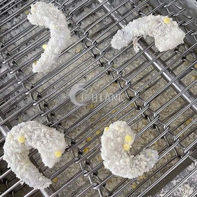 Bakso Ayam Sabuk Ganda Mesin Penggorengan Terus Menerus Sus304 1000kg / H